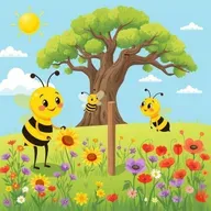 Zvedavá včielka Melka a Slnko