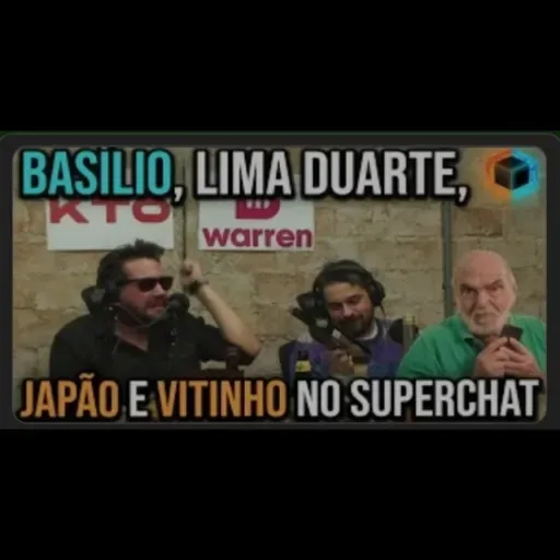 Basilio, lima duarte e japão e vitinho no SUPERCHAT - Cortes do Caixa Preta