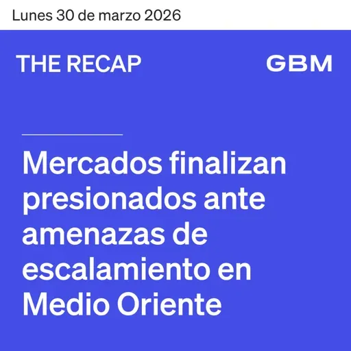 THE RECAP 30-03-26 | Mercados finalizan presionados ante amenazas de escalamiento en Medio Oriente.