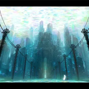 flooded city