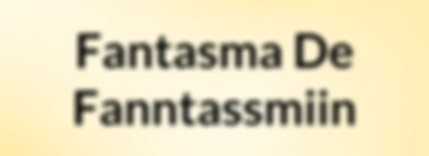 Fantasma De Fanntassmiin