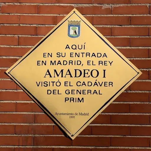 Amadeo I de Saboya y el cuerpo sin vida de Prim
