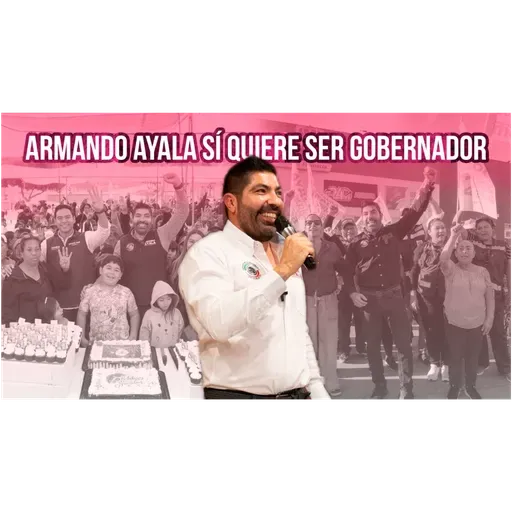Armando Ayala SÍ quiere ser gobernador. Senador de Morena.
