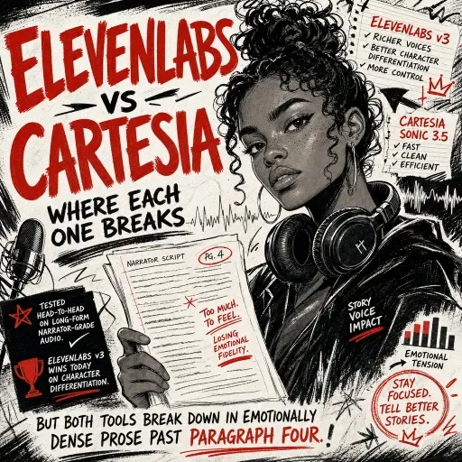 ElevenLabs v3 vs Cartesia: where narrator grade breaks in long form