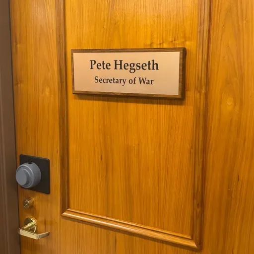 September 6, 2025 - Trump restores "Department of War" name at Pentagon