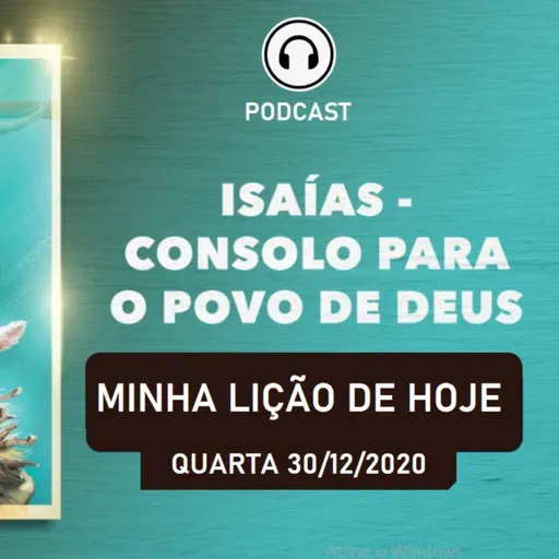 MINHA LIÇÃO DE HOJE - QUARTA 30/12/2020