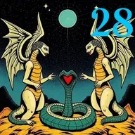 Buenos presagios, 28 (voz humana)