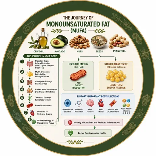 EP-272 |The Amazing Journey of Monounsaturated Fat  |মনোআনস্যাচুরেটেড ফ্যাট (MUFA)-এর আশ্চর্য যাত্রা: খাবার থেকে হৃদ্‌স্বাস্থ্য পর্যন্ত ❤