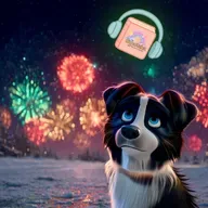 🎆🐾 Bordo i Noc Sylwestrowa – Audiobook do Słuchania ❄️🎇