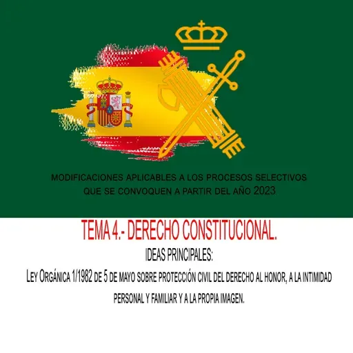 TEMA 4.- IDEAS PRINCIPALES - Ley Orgánica 1/1982 de 5 de mayo sobre protección civil del derecho al honor