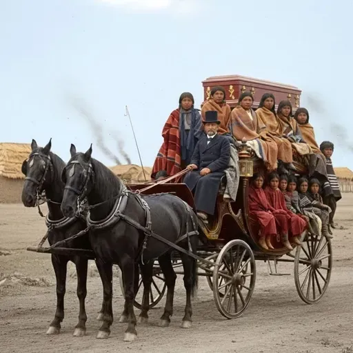 Un cementerio, un rancherío, el primer cortejo fúnebre, una broma pesada