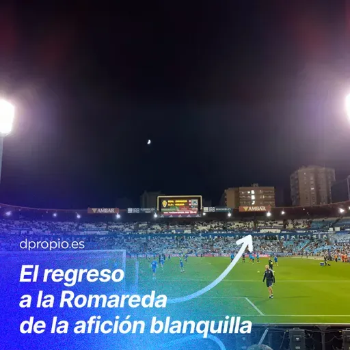 El regreso a La Romareda de la afición blanquilla