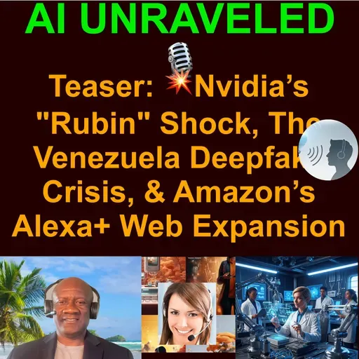 Teaser for AI Business and Development Daily News Rundown: 💥 Nvidia’s "Rubin" Shock, The Venezuela Deepfake Crisis, & Amazon’s Alexa+ Web Expansion