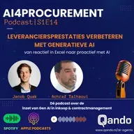 S1E14 | Generatieve AI voor Supplier Performance management | AI4Procurement powered by Qando!
