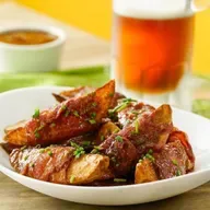 Papas Fritas BBQ Envueltas en Tocino