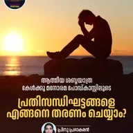 പ്രതിസന്ധിഘട്ടങ്ങളെ എങ്ങനെ തരണം ചെയ്യാം?