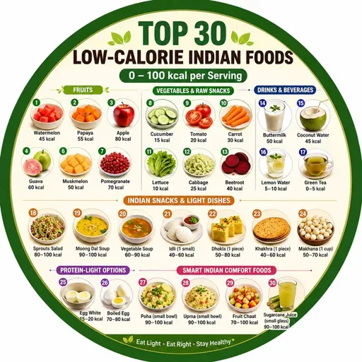 EP-277|  🥗 Eat More, Weigh Less! Top 30 Indian Foods Under 100 Calories | বেশি খান, ওজন কমান! ১০০ ক্যালোরির নিচে সেরা ৩০টি ভারতীয় খাবার 💚