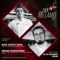 ⁣"Rock Reclame": Rafa Costa e Silva (chef de cozinha) e Bruno Montejorge (iFood)