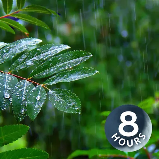 Barulho de chuva na floresta para dormir ou estudar I Ruído branco de tempestade (8 horas)