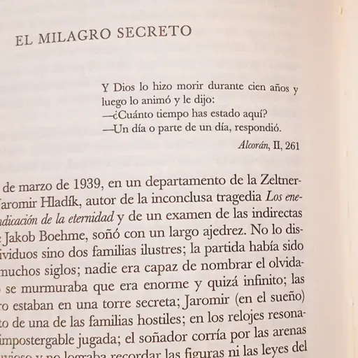 Um certo milagre secreto (Jorge Luis Borges e “O Outro Lado”)