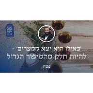 פסח • 'כאילו הוא יצא ממצרים' - להיות חלק מהסיפור הגדול