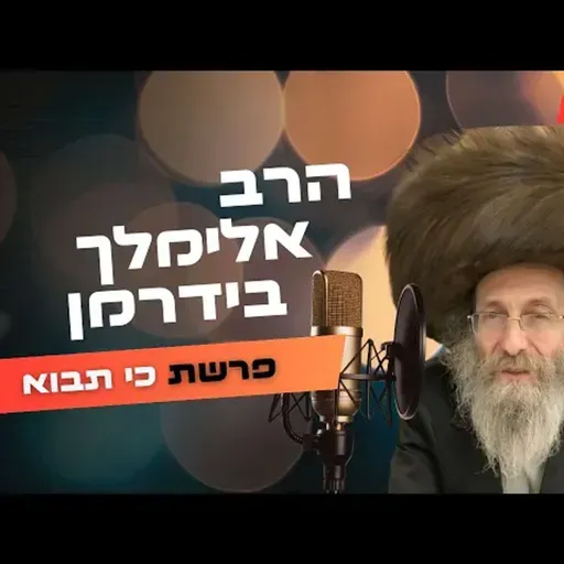 הרב אלימלך בידרמן • פרשת כי תבוא תשפ''ה | עלונימייל