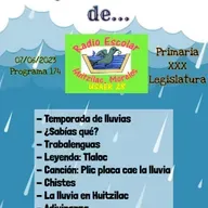 Programa 174 Las lluvias Primaria XXX Legislatura