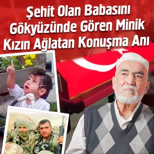 Şehit Olan Babasını Gökyüzünde Gören Minik Kızın Ağlatan Konuşma Anı - 12 Şehit Anısına