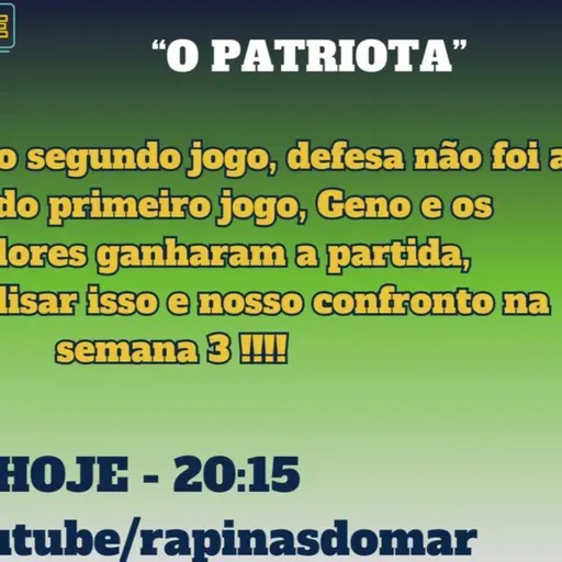 Rasocast #124 - "O PATRIOTA"