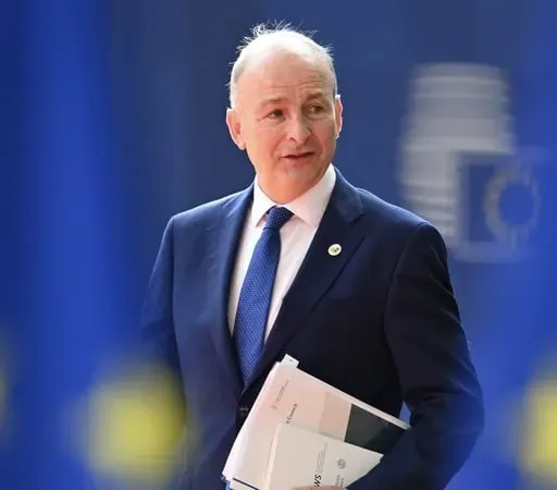 Micheál Martin arrives to attend the second day of the EU summit in Brussels