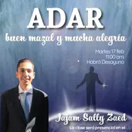 RAB SALLY ZAED- ADAR- BUEN MAZAL Y MUCHA ALEGRÍA