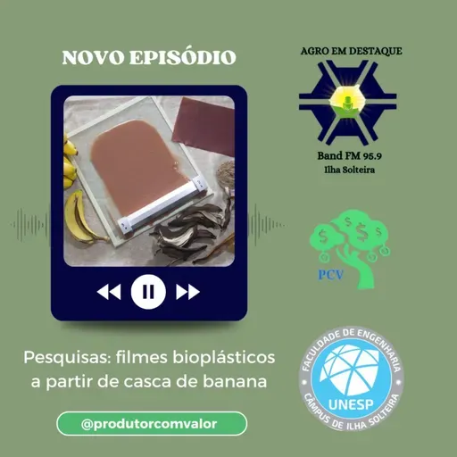 Pesquisas: filmes bioplásticos a partir de casca de banana