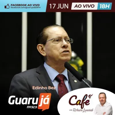 170622 - Café especial na Guarujá 92.9 FM , com Edinho Bez