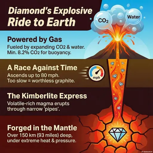 Diamonds on the Express Elevator: The Fast Ride from Deep Earth