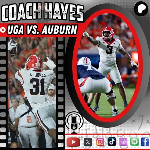 Coach Hayes' Hudl :: UGA vs. Auburn Head On A Swivel