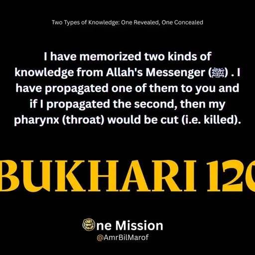 Two Types of Knowledge: One Revealed, One Concealed