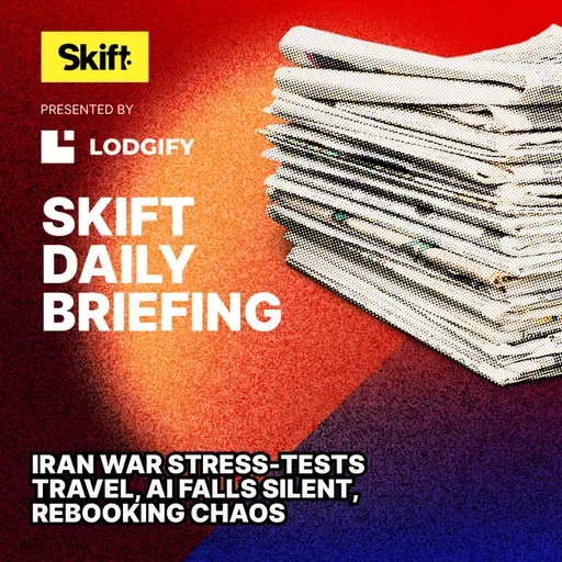 Iran War Stress-Tests Travel, AI Falls Silent, Rebooking Chaos