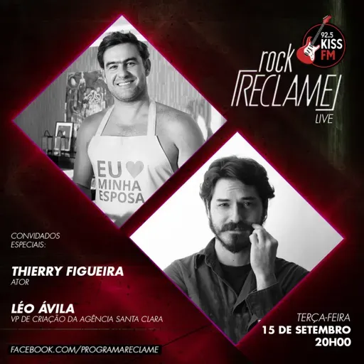 ⁣"Rock Reclame": Thierry Figueira (ator) e Léo Ávila (Agência Santa Clara)