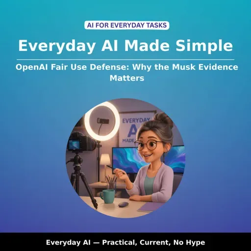 OpenAI Fair Use Defense: Why the Musk Evidence Matters