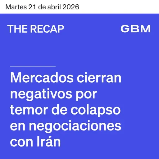 THE RECAP 21-04-26 Mercados cierran negativos por temor de colapso en negociaciones con Irán.