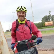 Jorge Soto inició la travesía buscando unir en bicicleta, los 17 departamentos entrerrianos