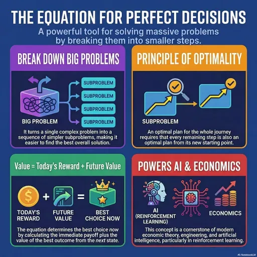 The Bellman Equation: Turning Big Problems into Bite-Sized Plans