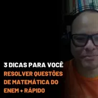 3 DICAS PARA VOCÊ RESOLVER QUESTÕES DE MATEMÁTICA DO ENEM + RÁPIDO | MARLOS MENEZES