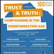 Live: Trust and Truth, Campaigning in the Disinformation Age