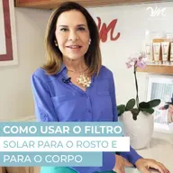 Como usar o filtro solar para o rosto e o corpo