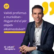 Valódi profizmus a munkában - Hogyan érd el pár alapelv alkalmazásával?