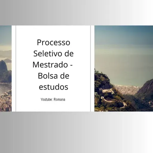 #Processo seletivo de mestrado - Bolsa de estudos