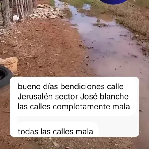 Niña de Pedro Blanche pide a las autoridades el arreglo de la calle Jerusalén, en San Pedro de Macorís.