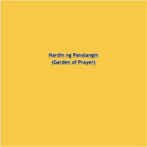 Hardin ng Panalangin (Garden of Prayer) 2025-02-11 18:00