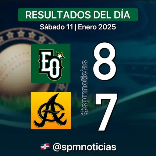 FINAL ✅Estrellas 8 ❌Águilas 7 (11-1-2025)